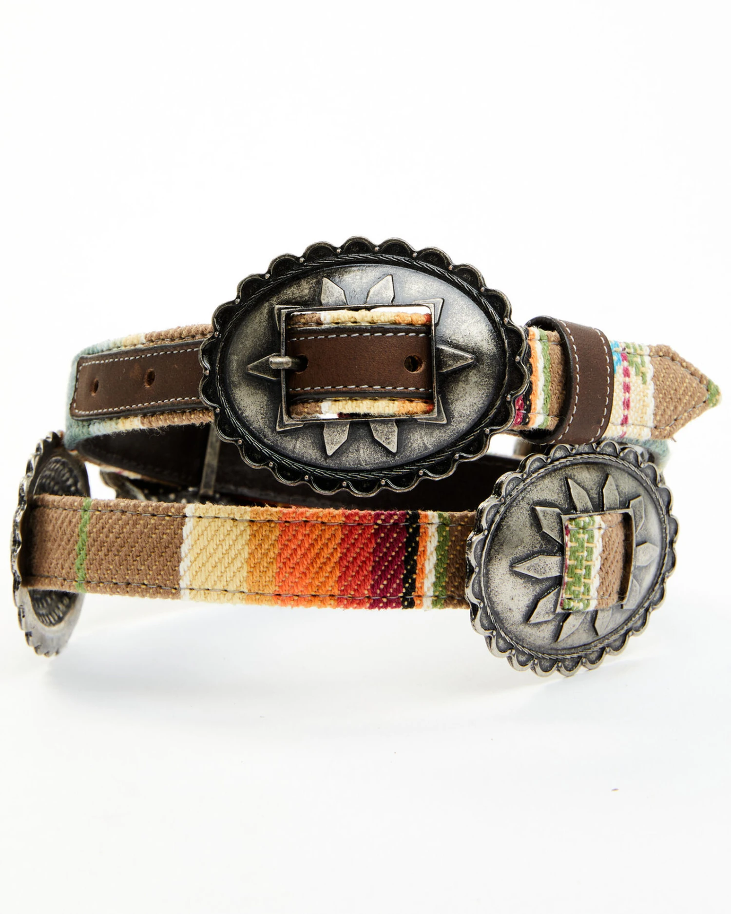 Shyanne Women's Multicolored Serape Concho Belt 3 Shyanne Women's Multicolored Serape Concho Belt