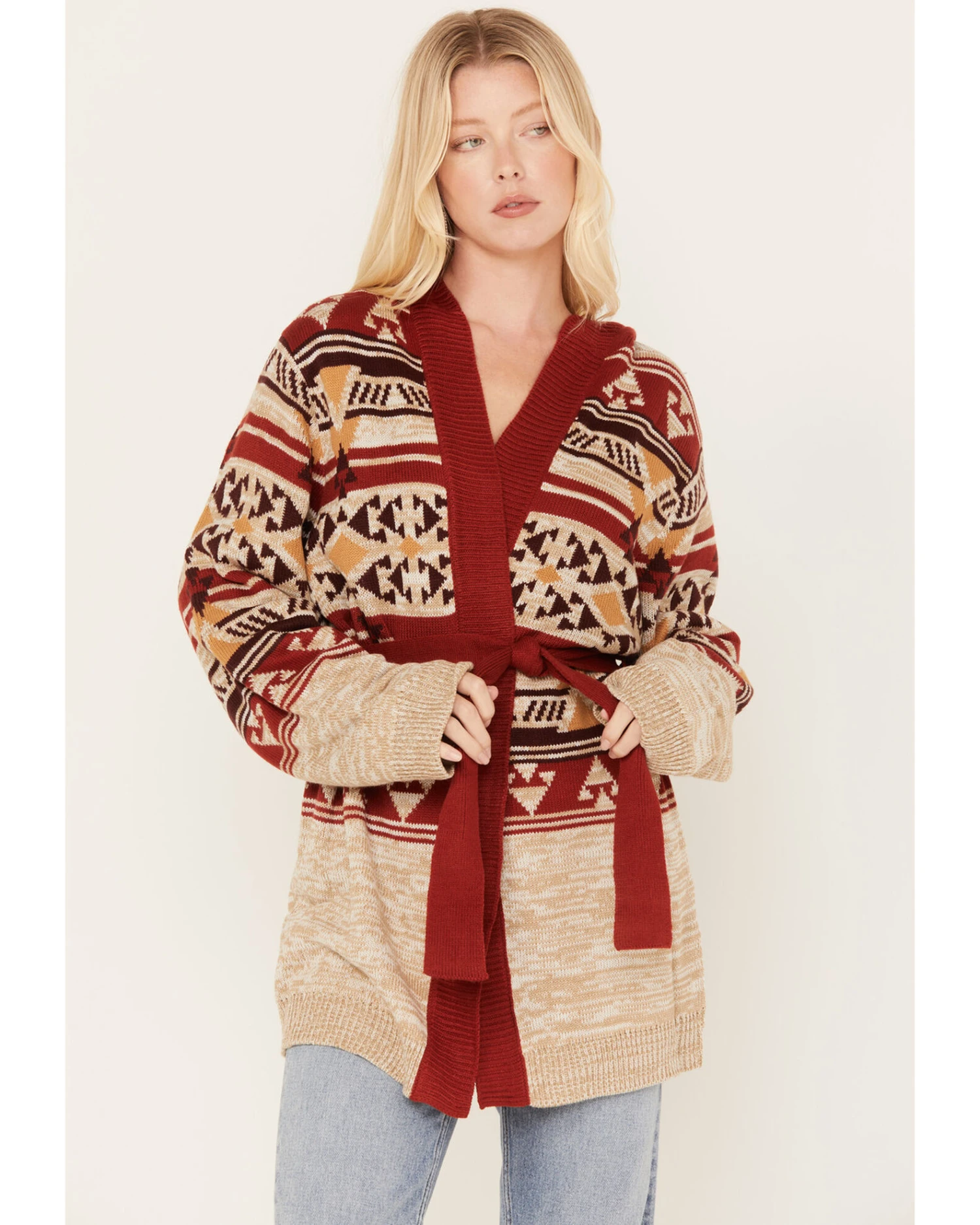Wrangler Retro Women's Southwestern Print Hooded Cardigan 3 Wrangler Retro Women's Southwestern Print Hooded Cardigan