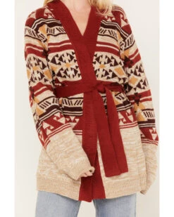 Wrangler Retro Women's Southwestern Print Hooded Cardigan 9 Wrangler Retro Women's Southwestern Print Hooded Cardigan -Western Cowboy Equipment Store 2000374522 104 P3