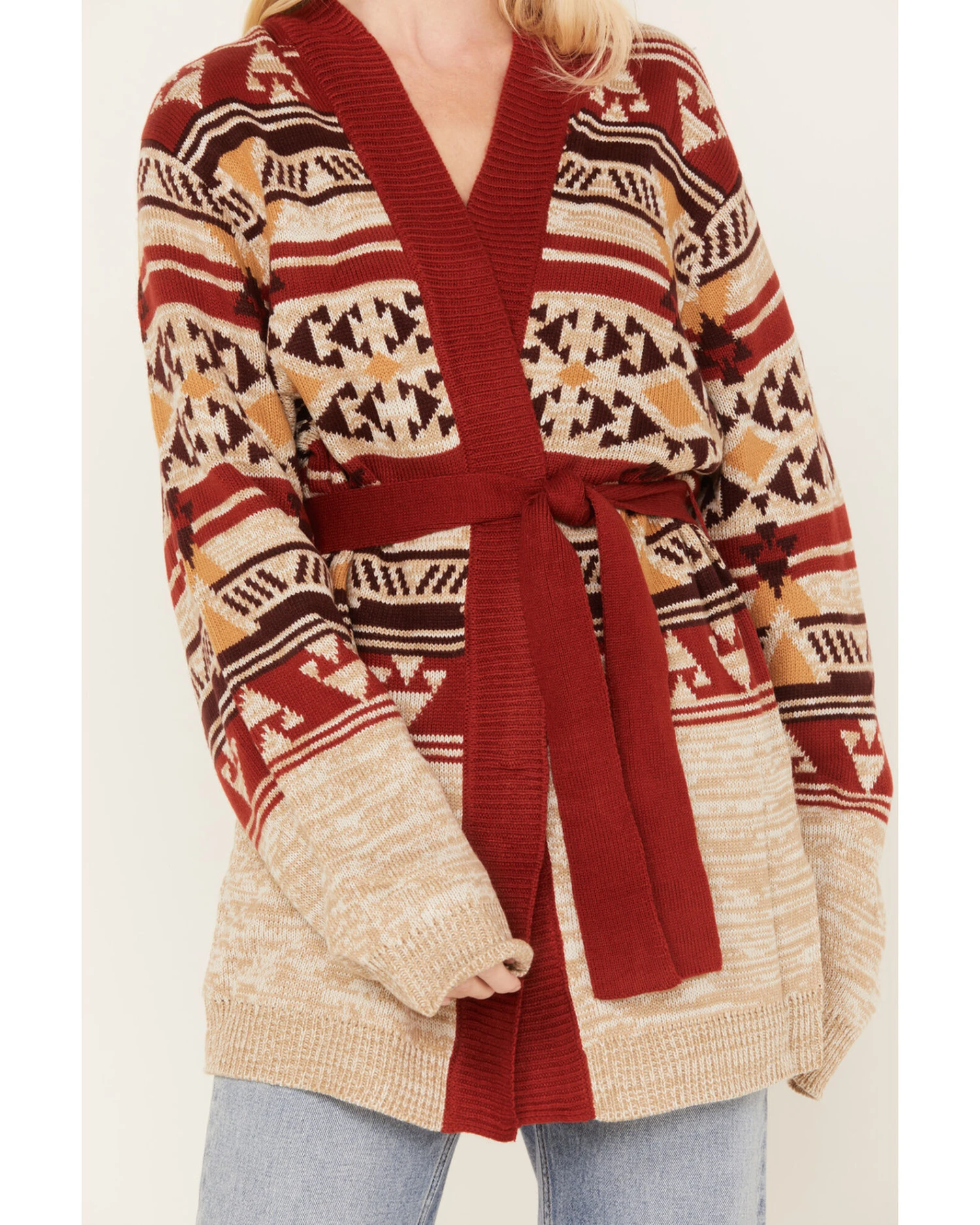 Wrangler Retro Women's Southwestern Print Hooded Cardigan 6 Wrangler Retro Women's Southwestern Print Hooded Cardigan - Image 4