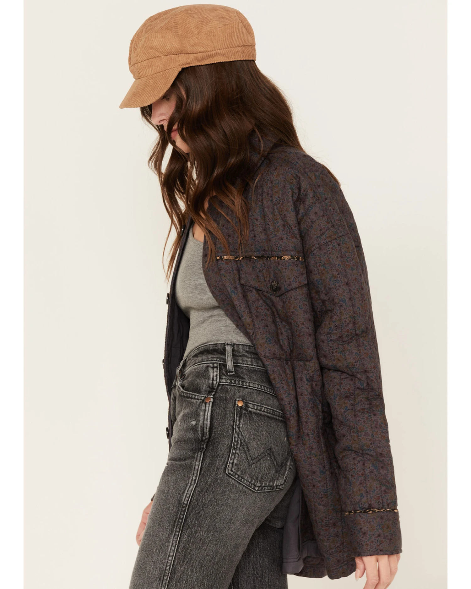 Cleo + Wolf Women's Novelty Quilted Shacket 5 Cleo + Wolf Women's Novelty Quilted Shacket - Image 3