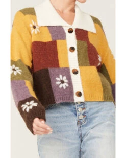 Cleo + Wolf Women's Patchwork Floral Knit Sweater 8 Cleo + Wolf Women's Patchwork Floral Knit Sweater -Western Cowboy Equipment Store 2000374831 710 P3