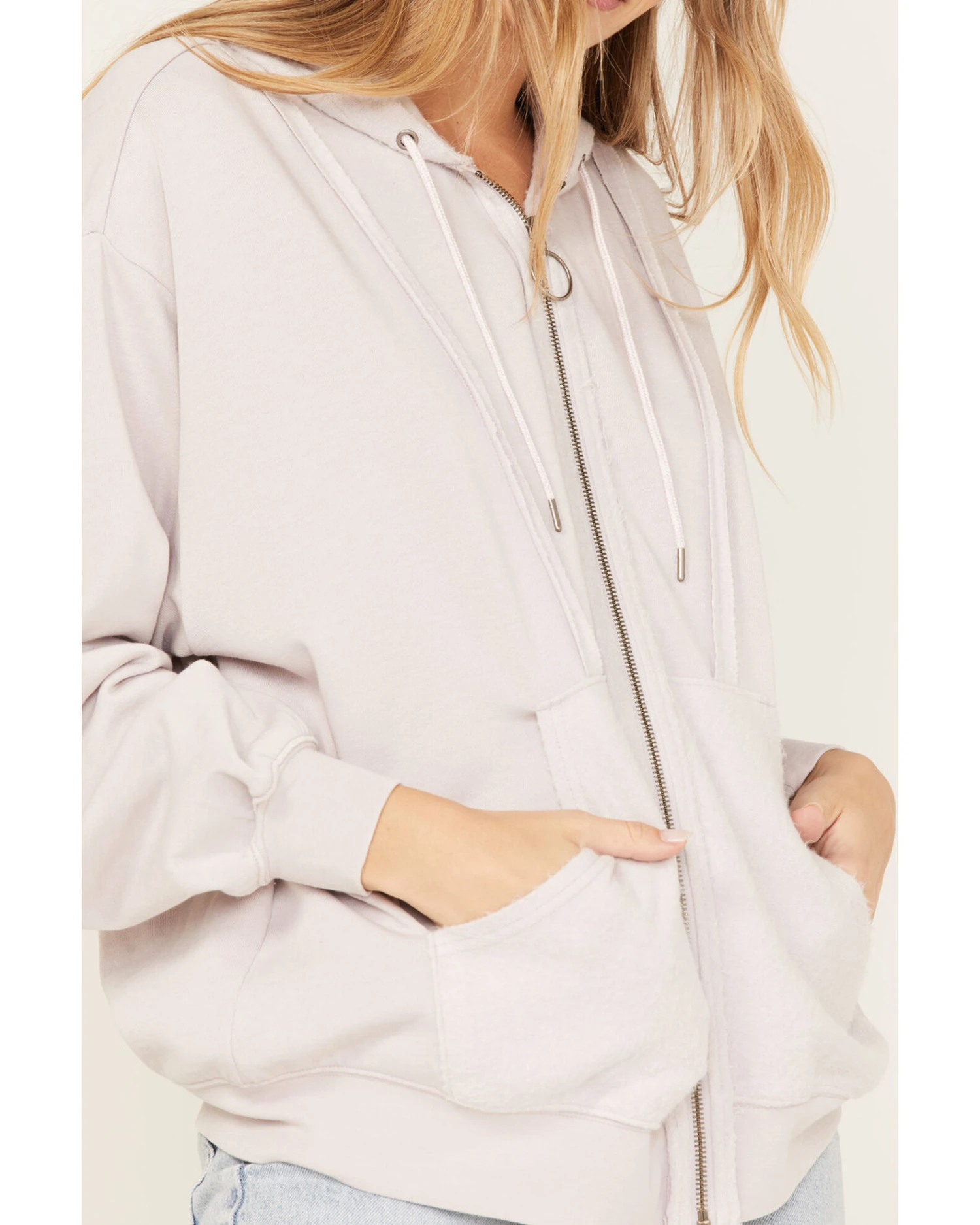 Cleo + Wolf Women's Seamed Zip Hoodie 5 Cleo + Wolf Women's Seamed Zip Hoodie - Image 3