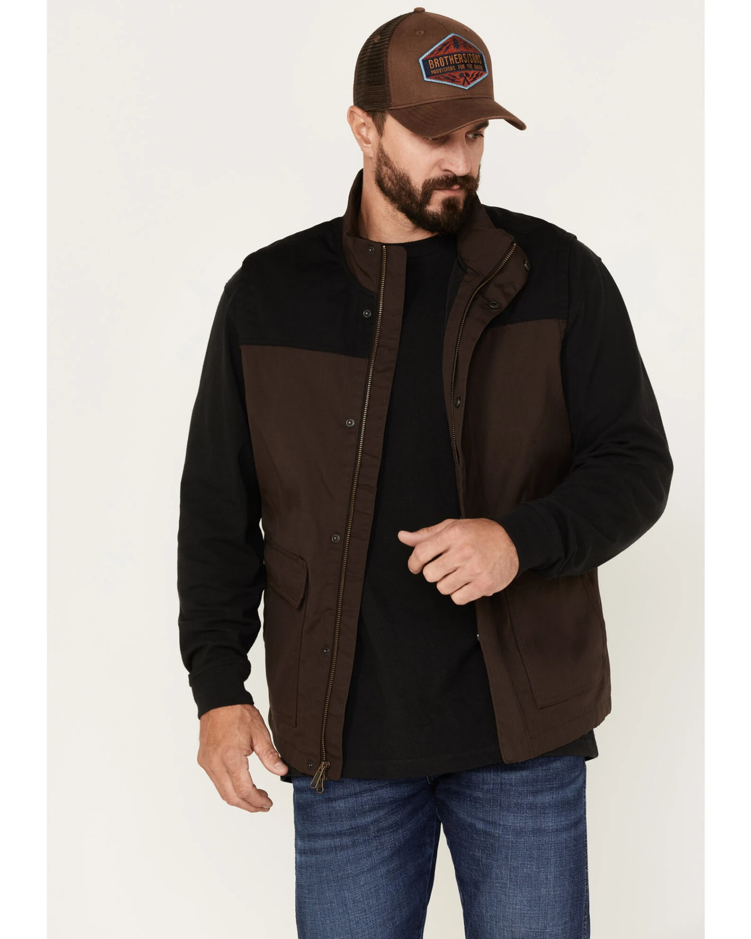 Brothers & Sons Men's Waxed Canvas Field Vest 3 Brothers & Sons Men's Waxed Canvas Field Vest