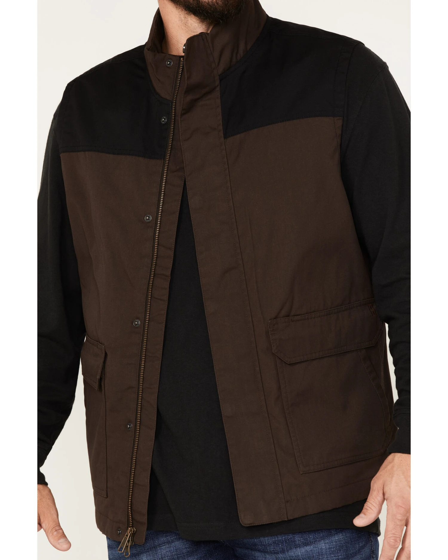 Brothers & Sons Men's Waxed Canvas Field Vest 4 Brothers & Sons Men's Waxed Canvas Field Vest - Image 2