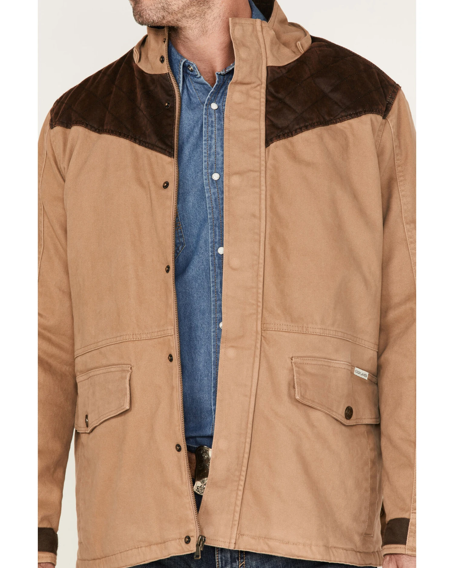 Cody James Men's Olton Utility Canvas Rancher Hooded Jacket 3 Cody James Men's Olton Utility Canvas Rancher Hooded Jacket