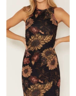 Cleo + Wolf Women's Sheer Floral Print Tank Dress 8 Cleo + Wolf Women's Sheer Floral Print Tank Dress -Western Cowboy Equipment Store 2000375137 001 P3