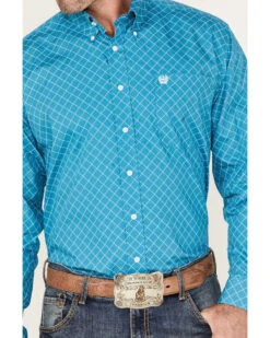 Cinch Men's All-Over Diamond Print Button Down Western Shirt 8 Cinch Men's All-Over Diamond Print Button Down Western Shirt -Western Cowboy Equipment Store 2000375241 400 P3
