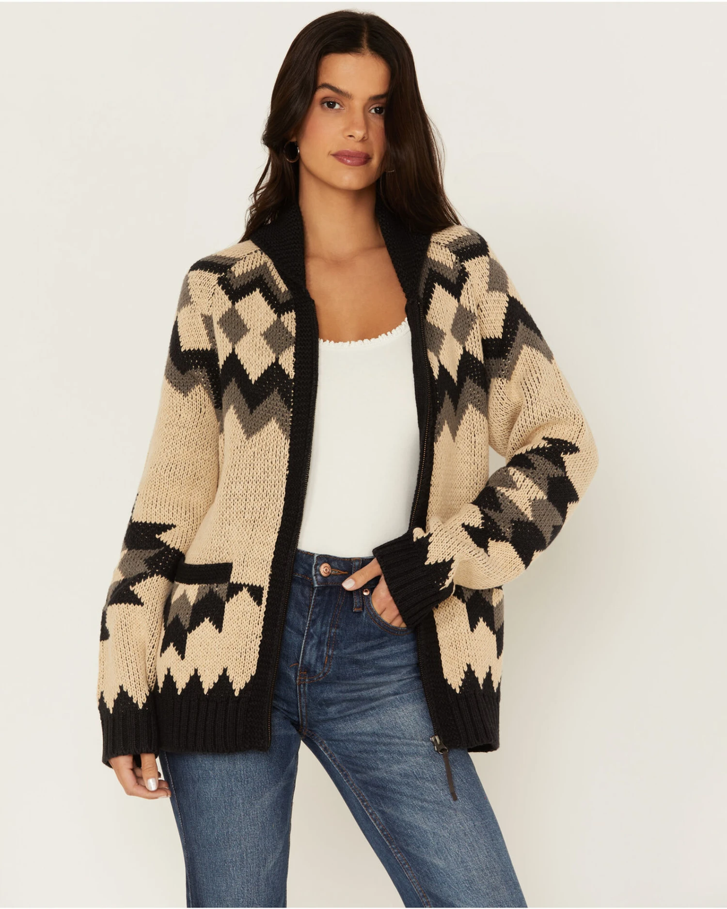 Tasha Polizzi Women's Cabin Southwestern Print Cardigan 3 Tasha Polizzi Women's Cabin Southwestern Print Cardigan