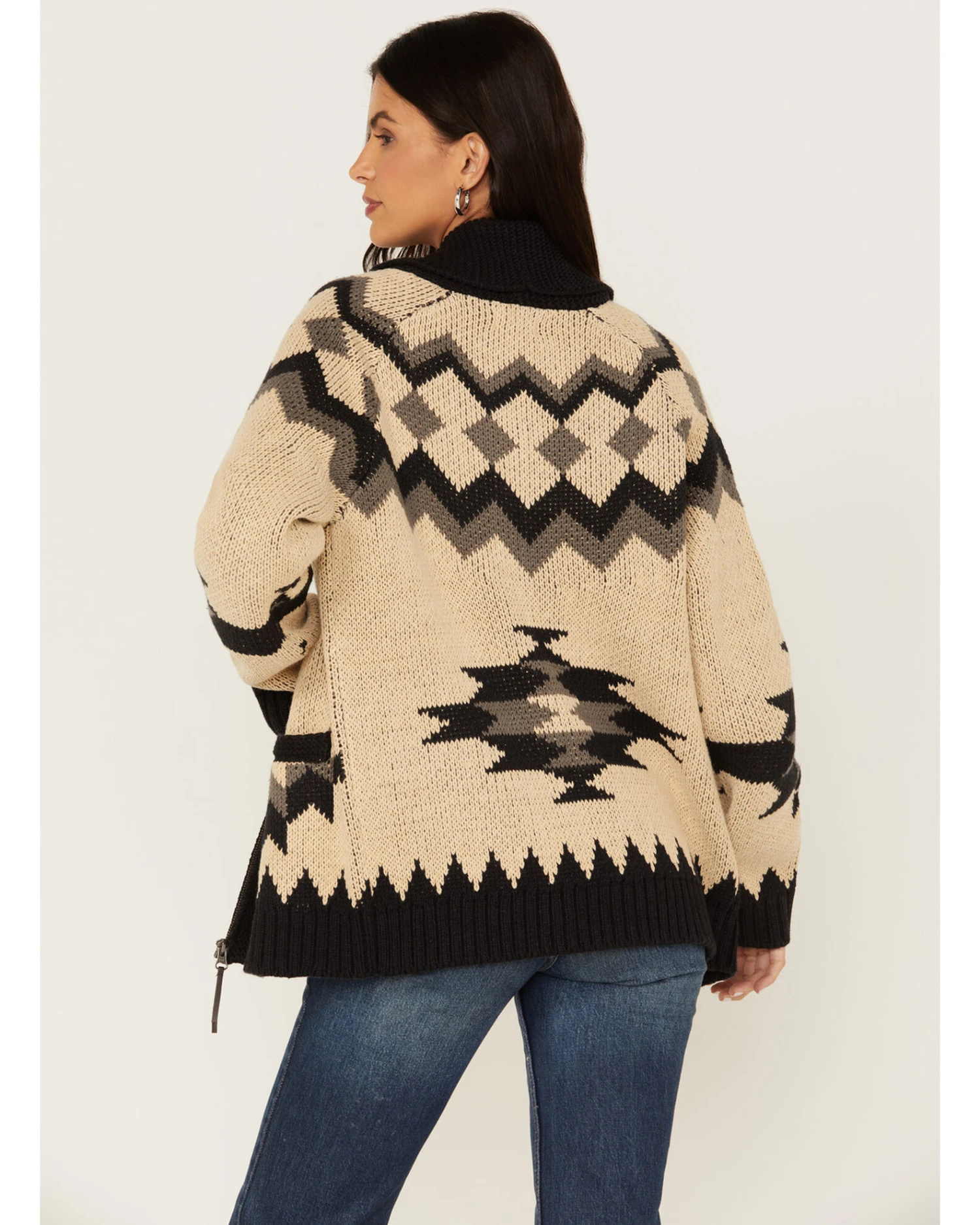 Tasha Polizzi Women's Cabin Southwestern Print Cardigan 6 Tasha Polizzi Women's Cabin Southwestern Print Cardigan - Image 4