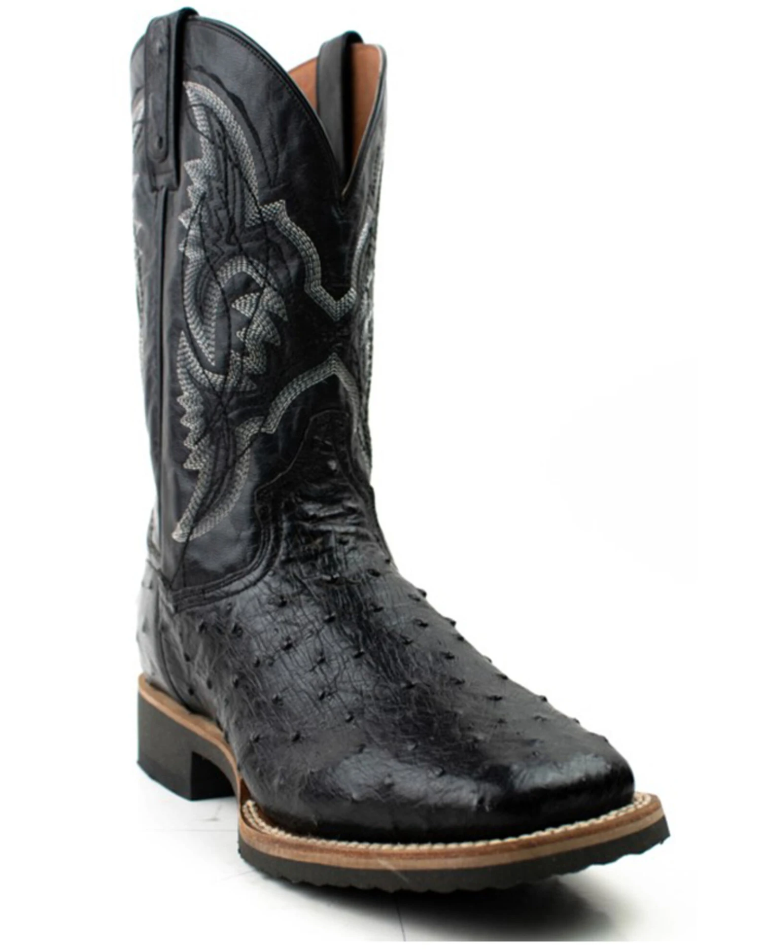 Dan Post Men's Exotic Ostrich Full Quill Western Boots - Broad Square Toe 4 Dan Post Men's Exotic Ostrich Full Quill Western Boots - Broad Square Toe - Image 2