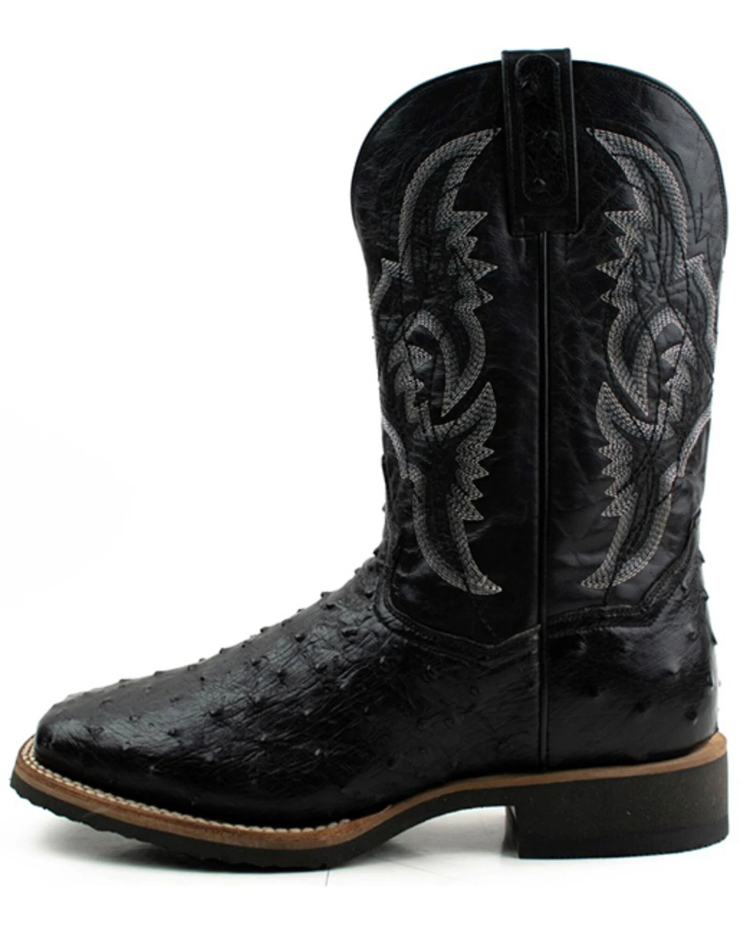 Dan Post Men's Exotic Ostrich Full Quill Western Boots - Broad Square Toe 8 Dan Post Men's Exotic Ostrich Full Quill Western Boots - Broad Square Toe - Image 6