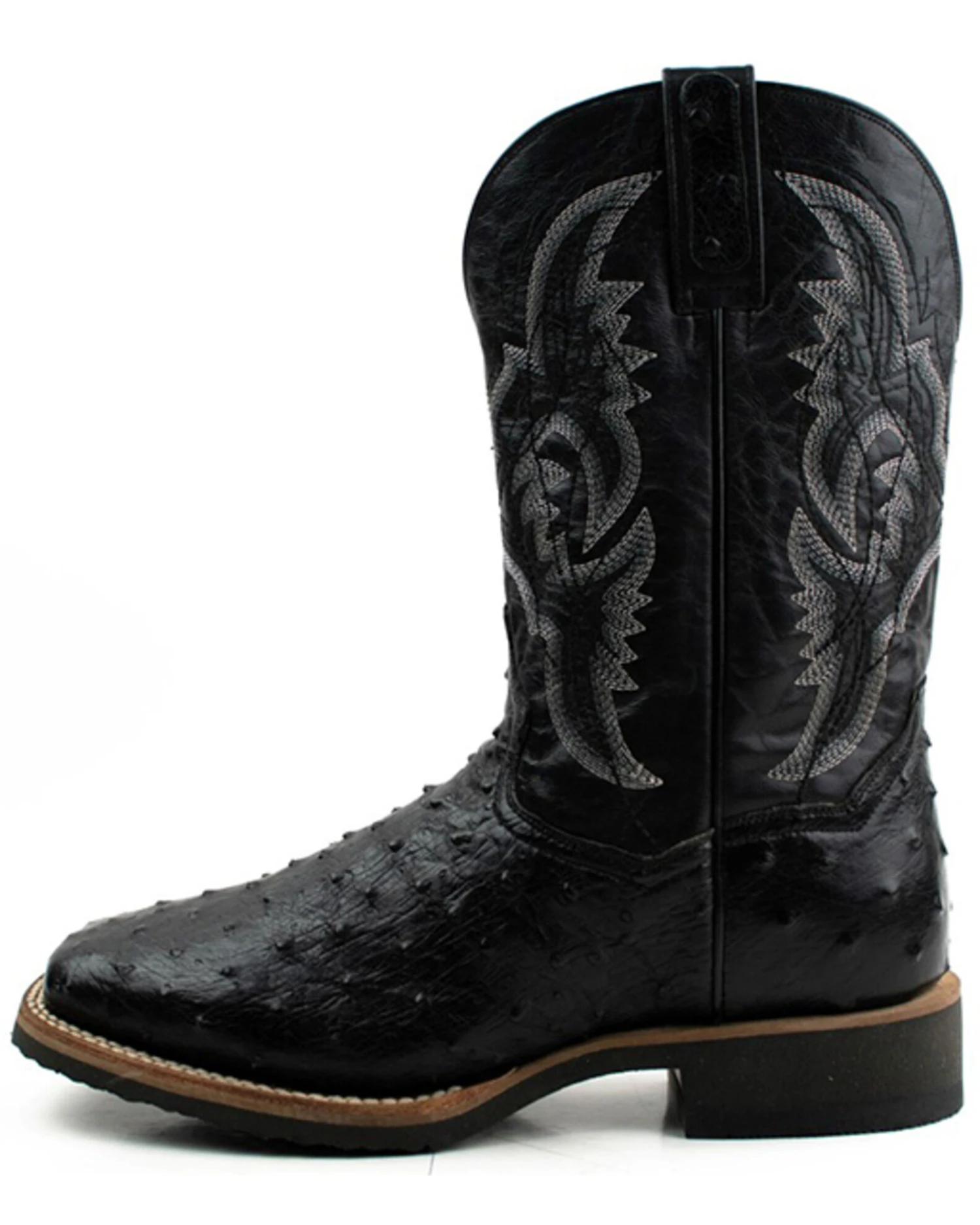 Dan Post Men's Exotic Ostrich Full Quill Western Boots - Broad Square Toe 7 Dan Post Men's Exotic Ostrich Full Quill Western Boots - Broad Square Toe - Image 5