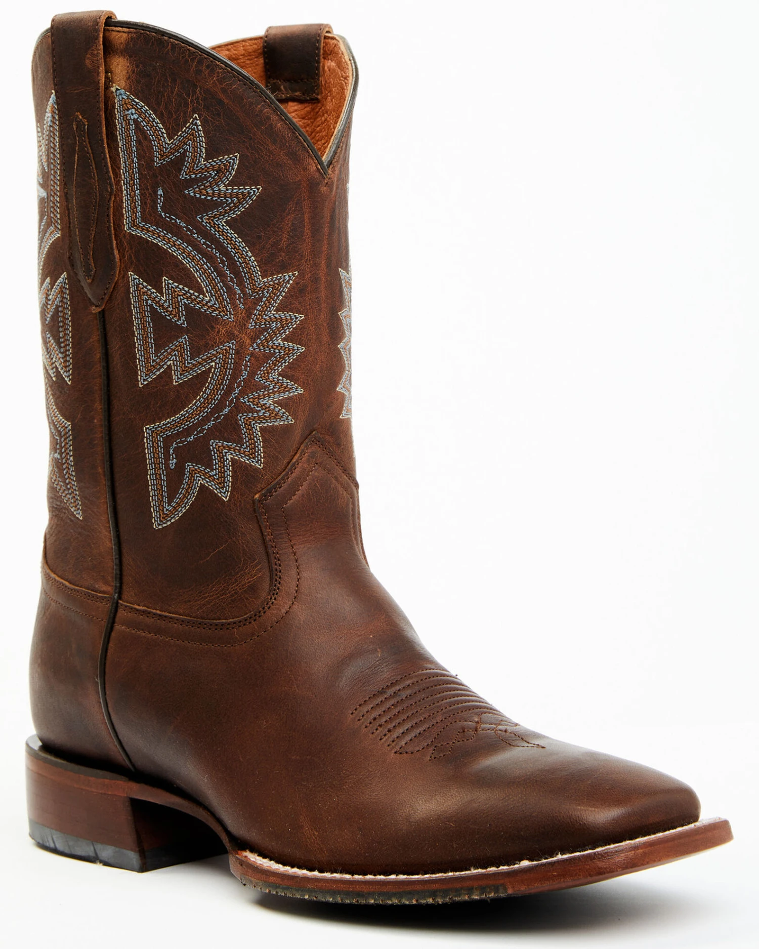 Cody James Men's Walnut Western Boots - Broad Square Toe 8 Cody James Men's Walnut Western Boots - Broad Square Toe - Image 6