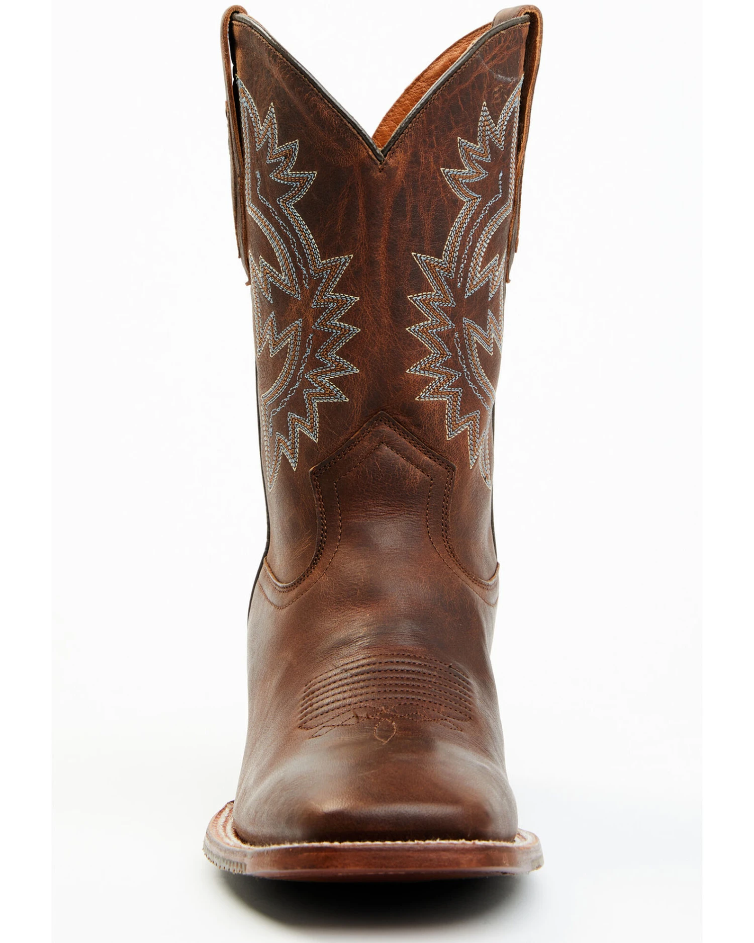 Cody James Men's Walnut Western Boots - Broad Square Toe 7 Cody James Men's Walnut Western Boots - Broad Square Toe - Image 5