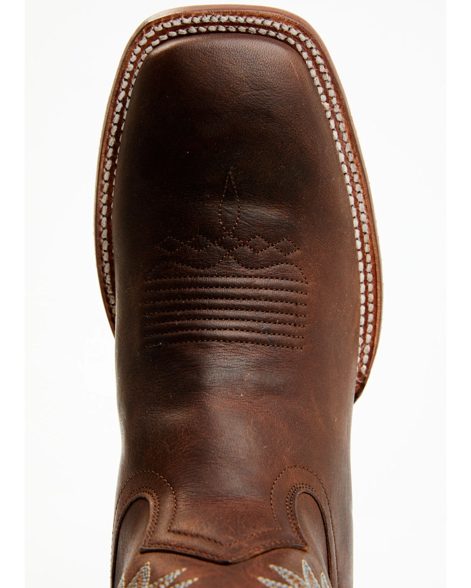 Cody James Men's Walnut Western Boots - Broad Square Toe 4 Cody James Men's Walnut Western Boots - Broad Square Toe - Image 2