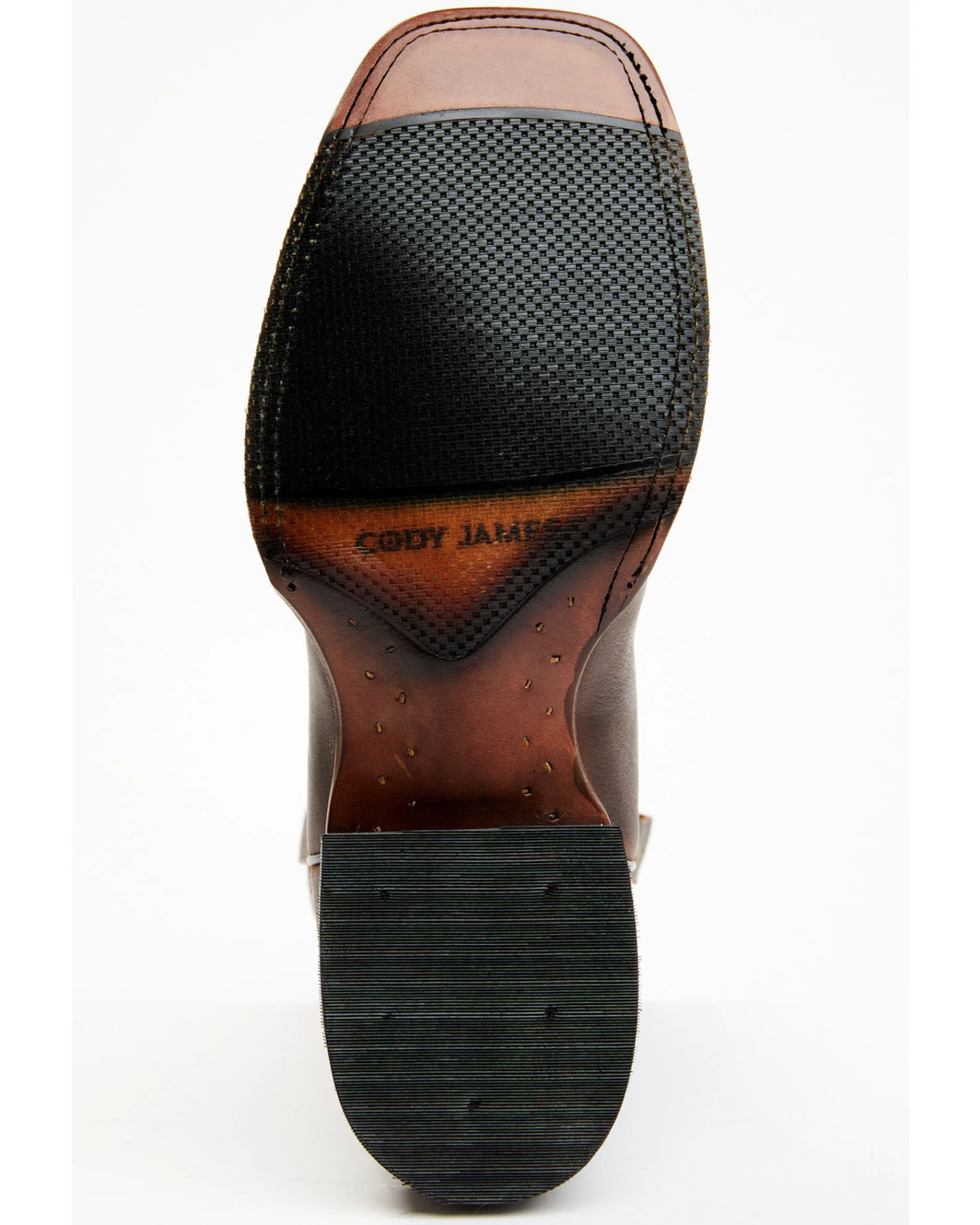 Cody James Men's Walnut Western Boots - Broad Square Toe 5 Cody James Men's Walnut Western Boots - Broad Square Toe - Image 3