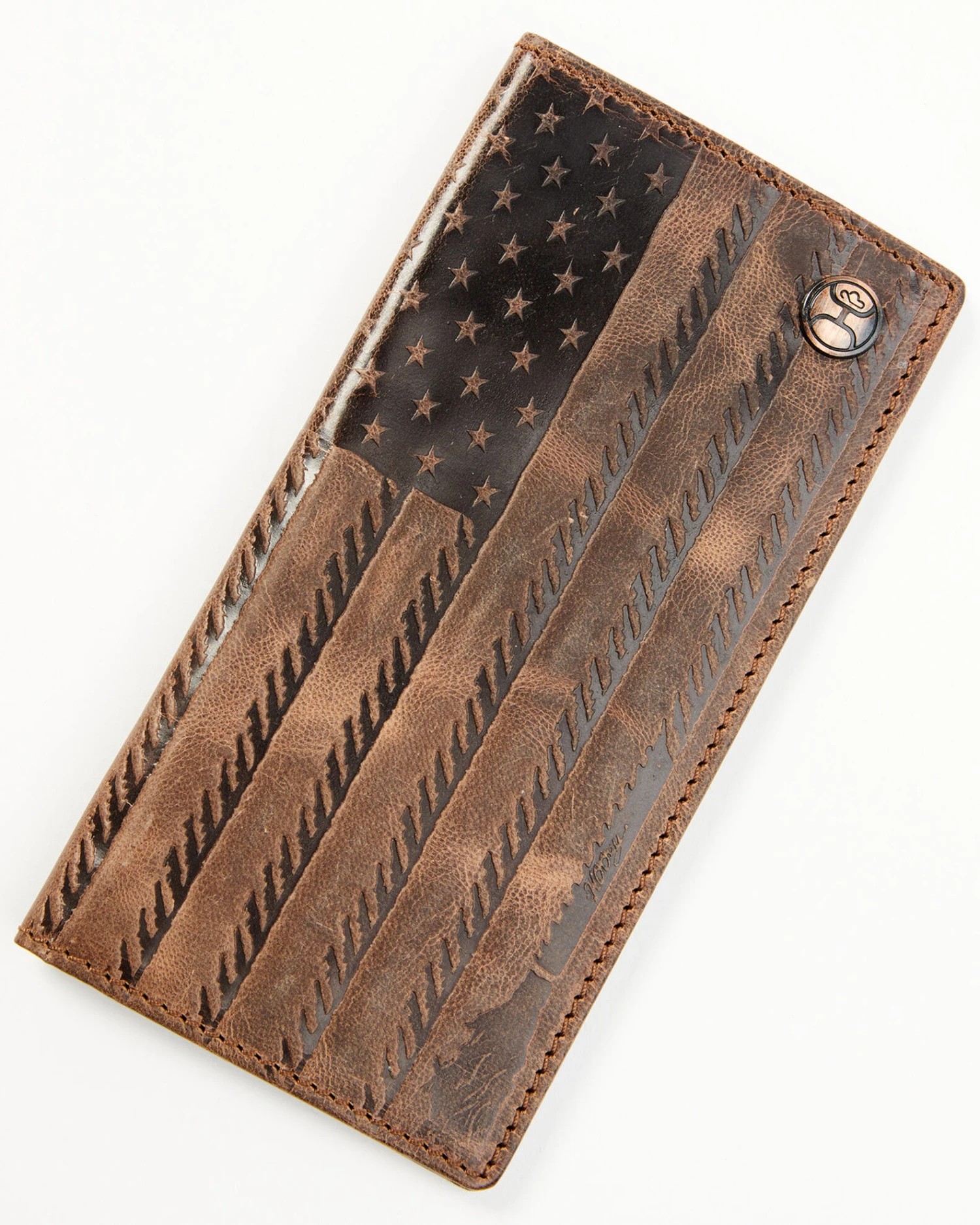 Hooey Men's Brown Liberty Rope Embossed Rodeo Wallet 4 Hooey Men's Brown Liberty Rope Embossed Rodeo Wallet - Image 2