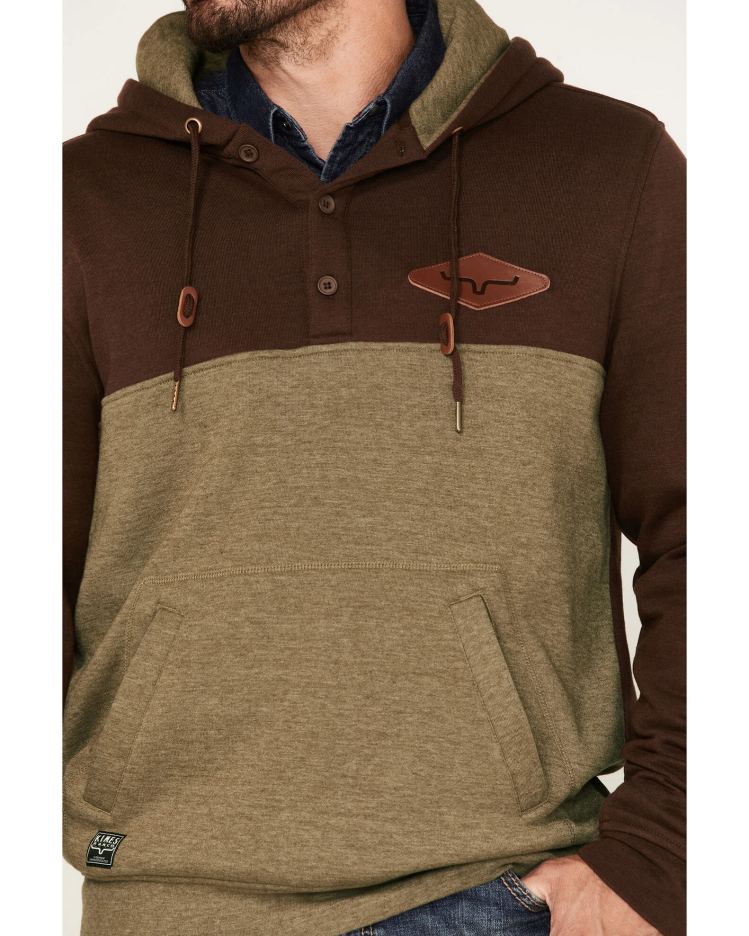 Kimes Ranch Men's Ogden 1/4 Button Hooded Pullover 4 Kimes Ranch Men's Ogden 1/4 Button Hooded Pullover - Image 2