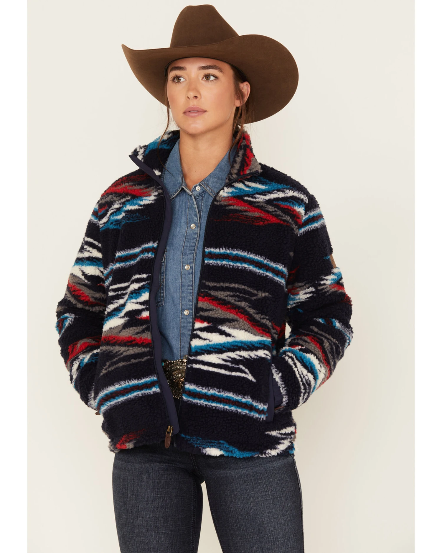 Ariat Women's Chimayo Southwestern Sherpa Jacket 5 Ariat Women's Chimayo Southwestern Sherpa Jacket - Image 3