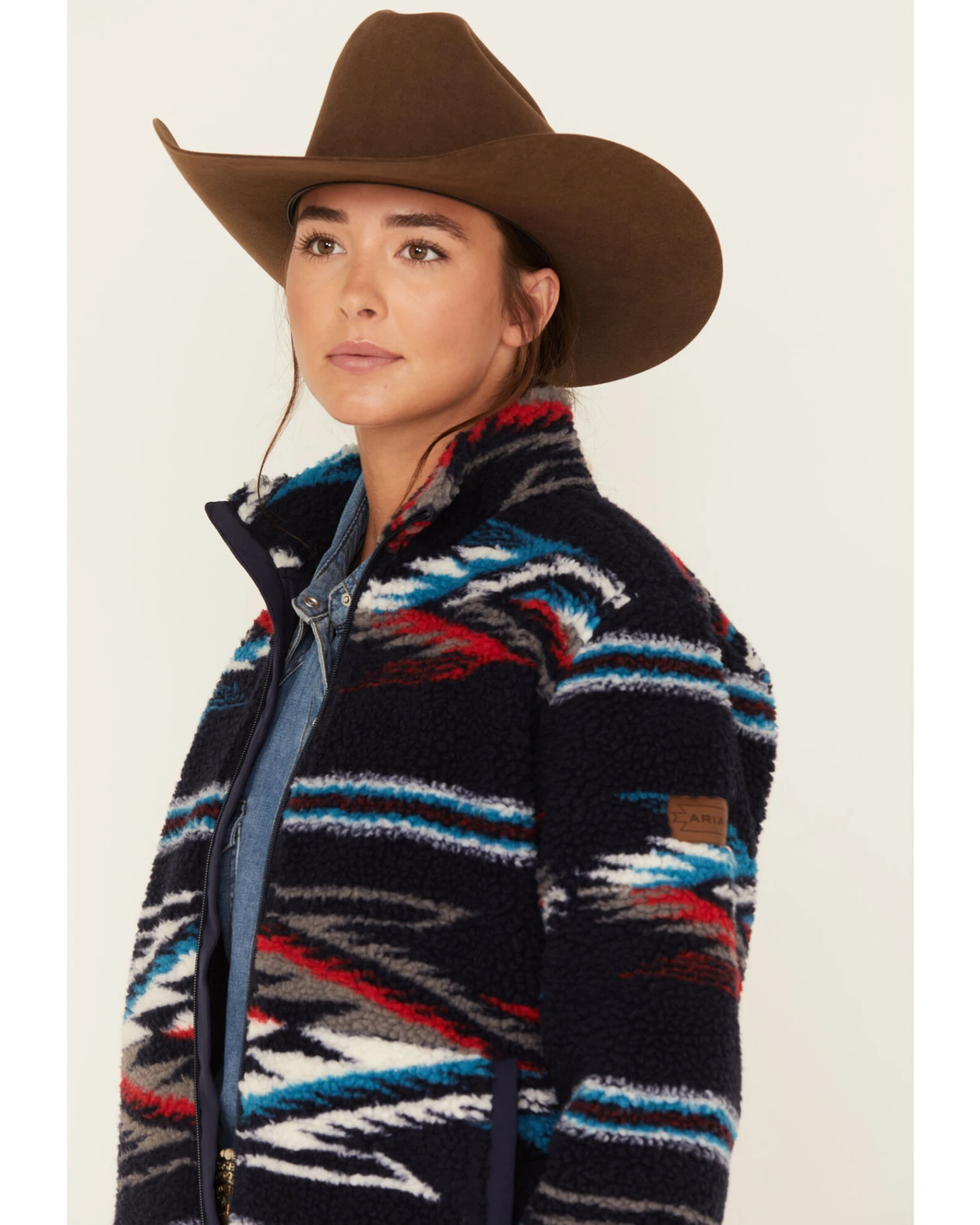 Ariat Women's Chimayo Southwestern Sherpa Jacket 3 Ariat Women's Chimayo Southwestern Sherpa Jacket