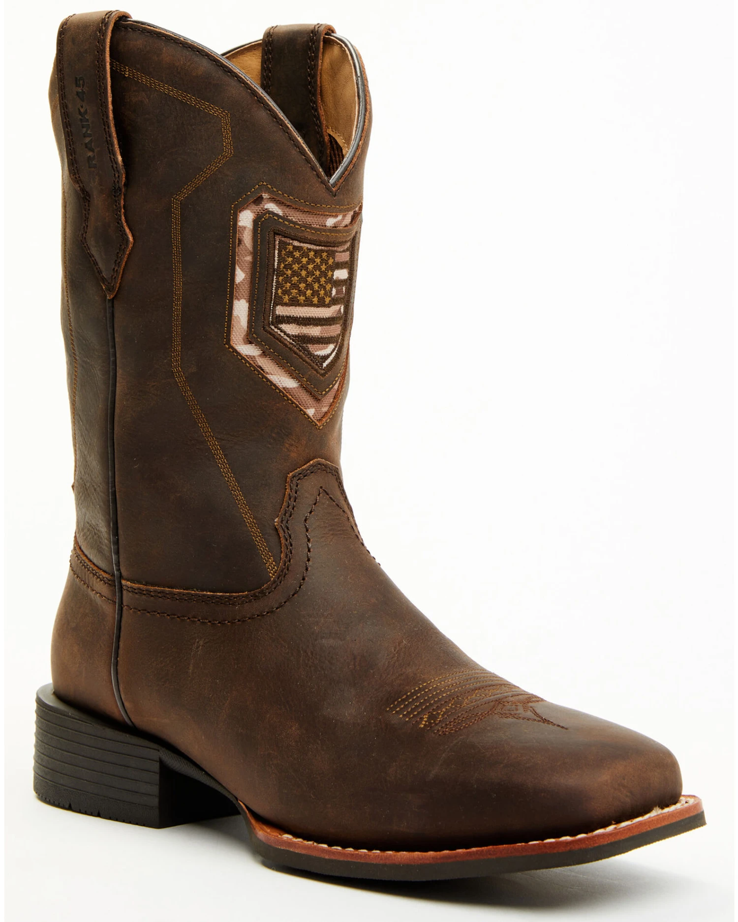 RANK 45 Men's Chief Western Performance Boots - Broad Square Toe 5 RANK 45 Men's Chief Western Performance Boots - Broad Square Toe - Image 3