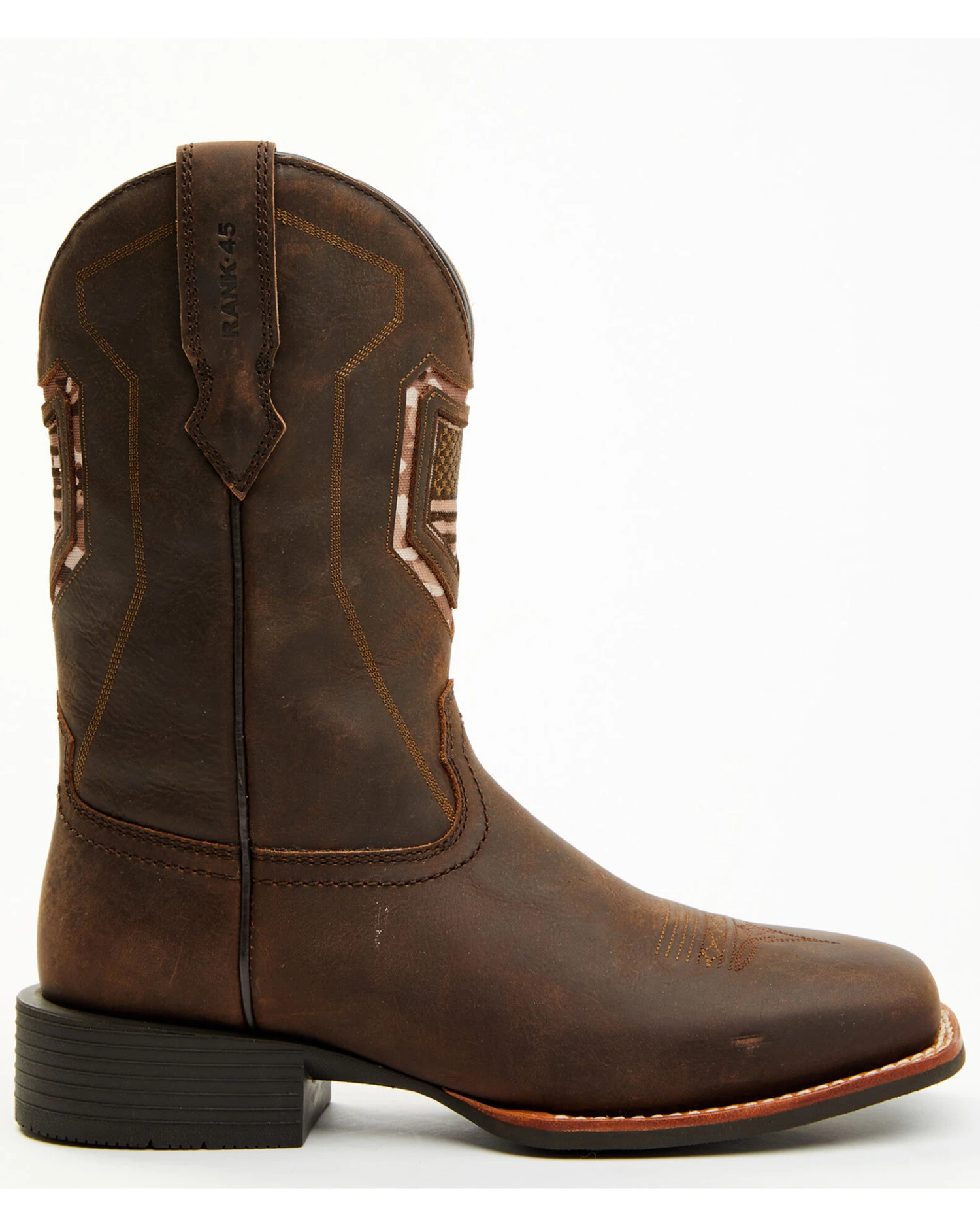 RANK 45 Men's Chief Western Performance Boots - Broad Square Toe 3 RANK 45 Men's Chief Western Performance Boots - Broad Square Toe