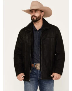 Scully Men's Suede Double Collar Jacket