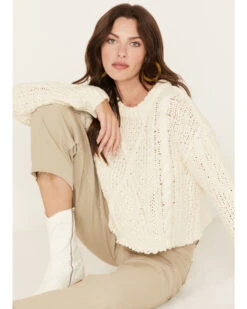 Free People Women's Cutting Edge Cable Knit Sweater 8 Free People Women's Cutting Edge Cable Knit Sweater -Western Cowboy Equipment Store 2000378058 103 P1