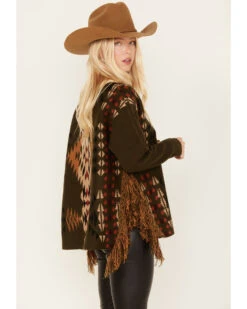 Cotton & Rye Women's Southwestern Print Knit Sweater