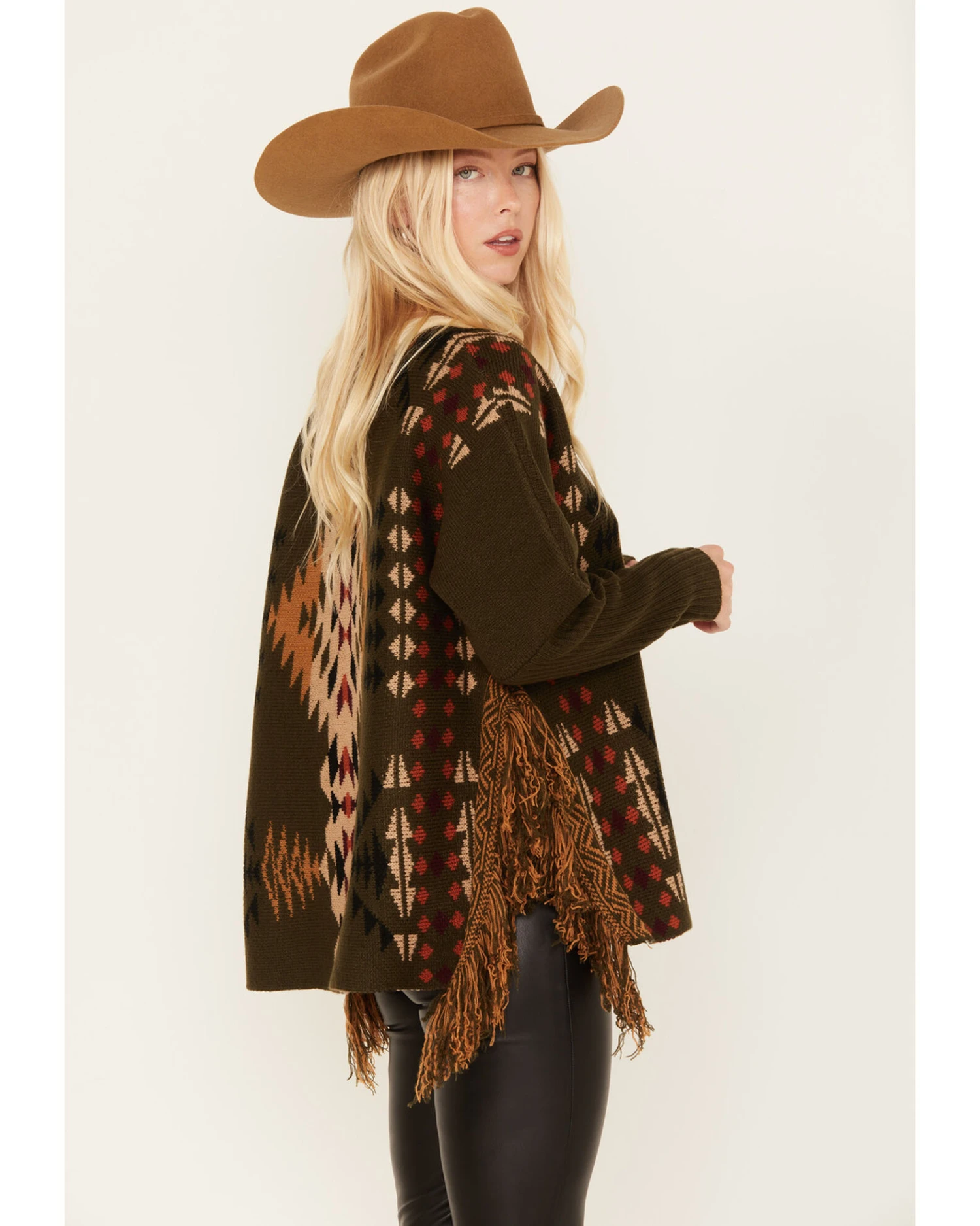 Cotton & Rye Women's Southwestern Print Knit Sweater 3 Cotton & Rye Women's Southwestern Print Knit Sweater