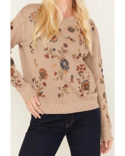 Driftwood Women's Embroidered Teddy Sweatshirt 9 Driftwood Women's Embroidered Teddy Sweatshirt -Western Cowboy Equipment Store 2000378937 251 P3