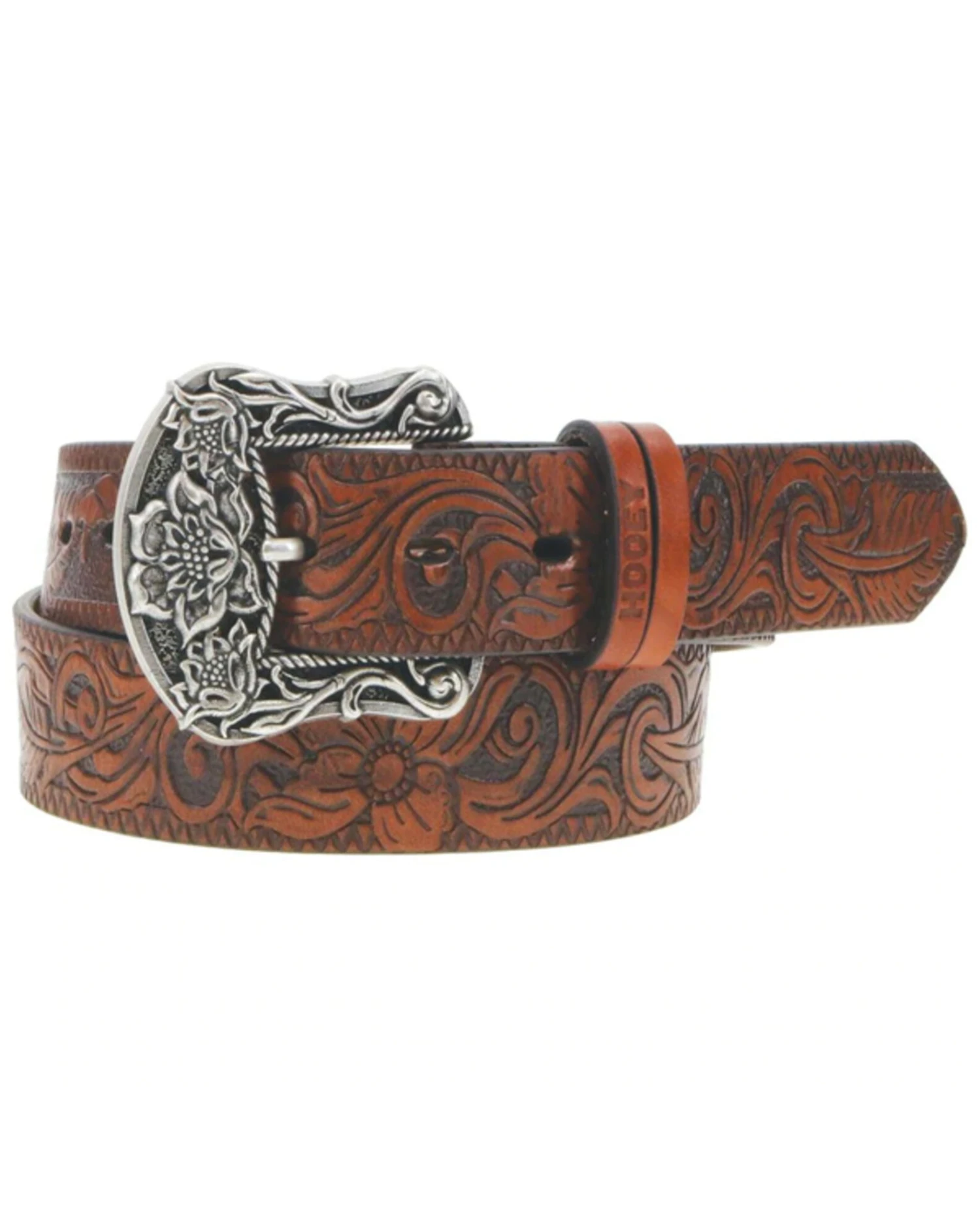Hooey Women's Original Embossed Floral Filigree Western Belt 3 Hooey Women's Original Embossed Floral Filigree Western Belt