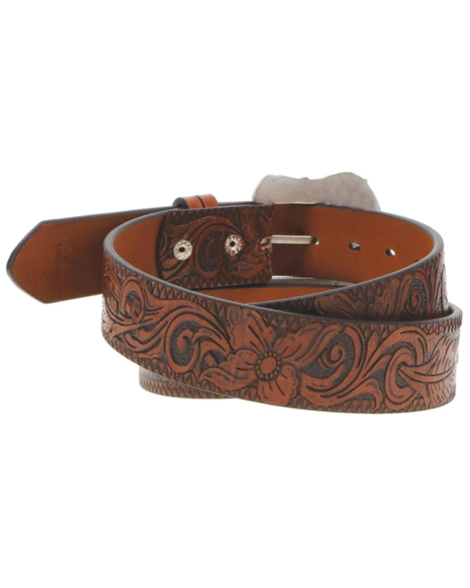 Hooey Women's Original Embossed Floral Filigree Western Belt 4 Hooey Women's Original Embossed Floral Filigree Western Belt - Image 2