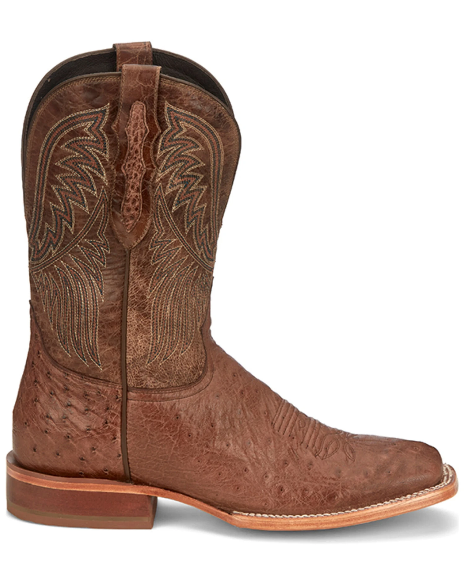 Tony Lama Men's Alamosa Smooth Ostrich Western Boots - Broad Square Toe 6 Tony Lama Men's Alamosa Smooth Ostrich Western Boots - Broad Square Toe - Image 4