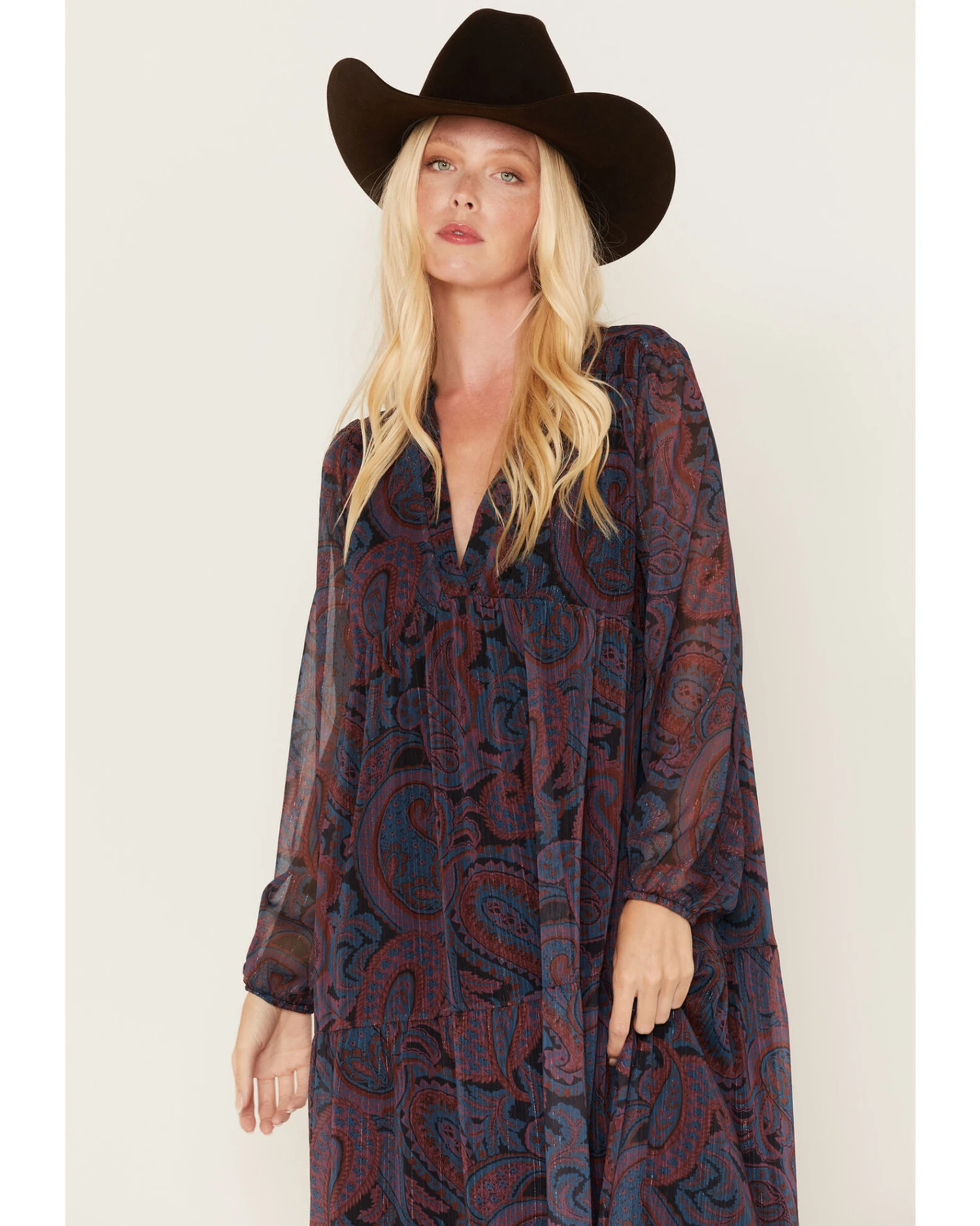 Molly Bracken Women's Paisley Print Maxi Dress 3 Molly Bracken Women's Paisley Print Maxi Dress