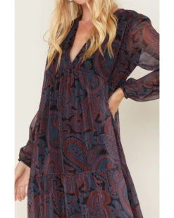 Molly Bracken Women's Paisley Print Maxi Dress 7 Molly Bracken Women's Paisley Print Maxi Dress -Western Cowboy Equipment Store 2000379477 540 P3