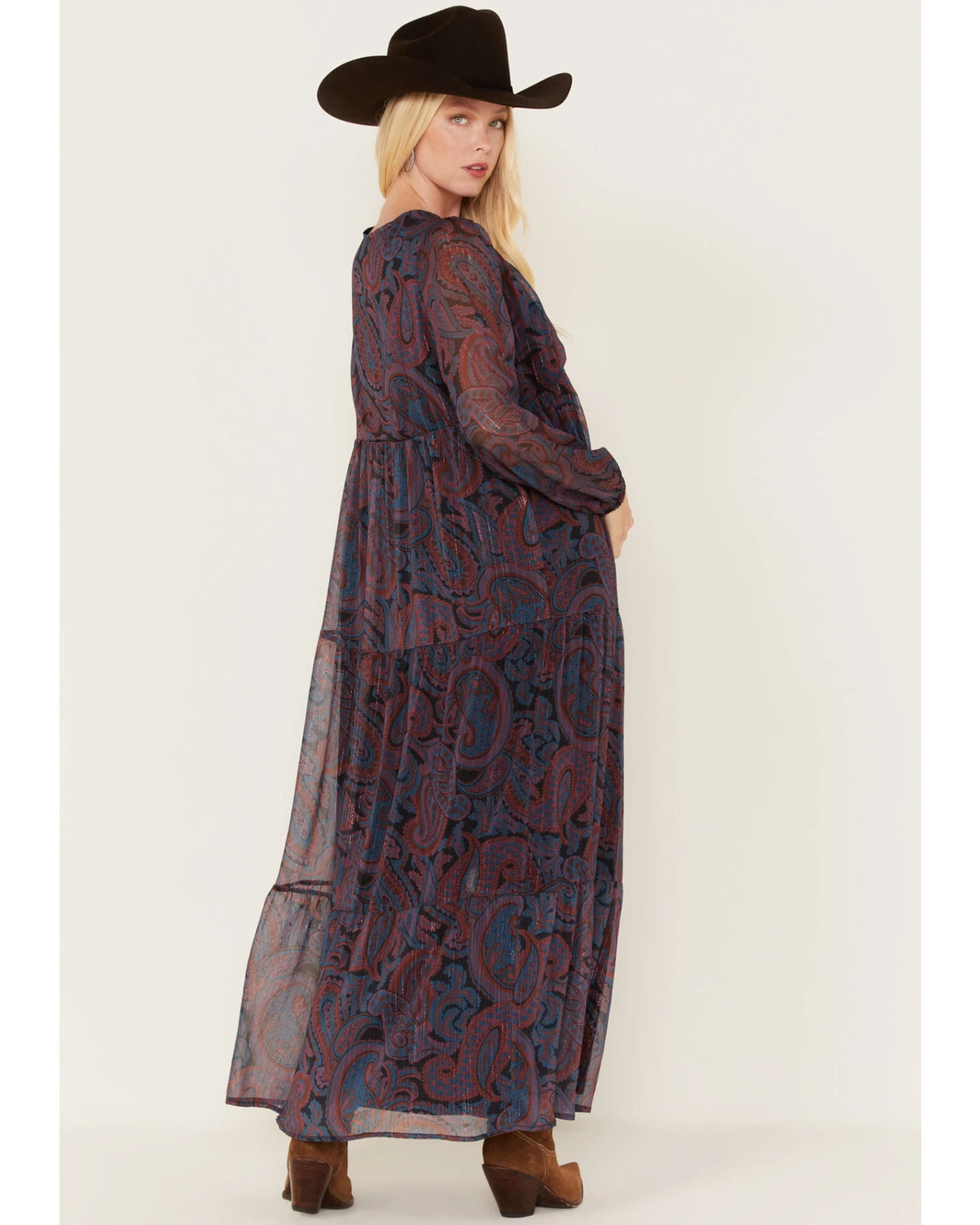 Molly Bracken Women's Paisley Print Maxi Dress 5 Molly Bracken Women's Paisley Print Maxi Dress - Image 3