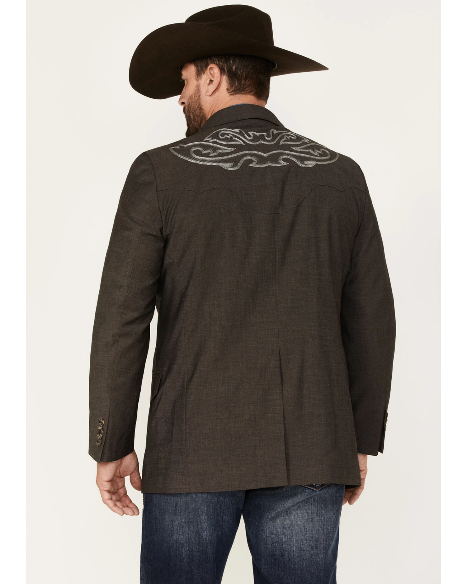 Cody James Men's Memphis Embroidered Boot Stitch Blazer 4 Cody James Men's Memphis Embroidered Boot Stitch Blazer - Image 2
