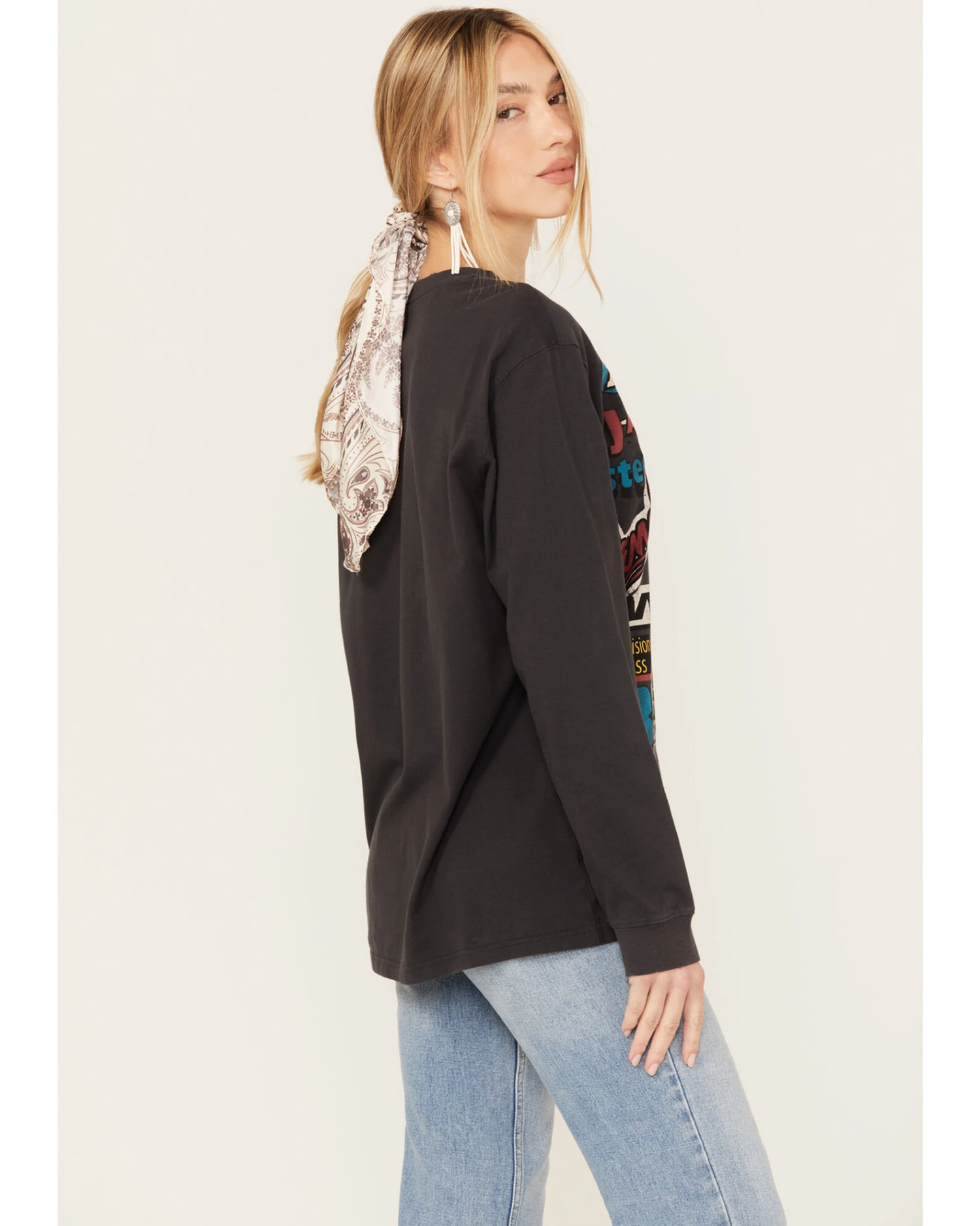 Wrangler X Fender Women's Collage Graphic Sweatshirt 5 Wrangler X Fender Women's Collage Graphic Sweatshirt - Image 3