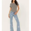 Wrangler Retro Women's Light Wash Mid Rise Star Print Mae Flare Jeans 1 Wrangler Retro Women's Light Wash Mid Rise Star Print Mae Flare Jeans -Western Cowboy Equipment Store 2000380198 400 P1