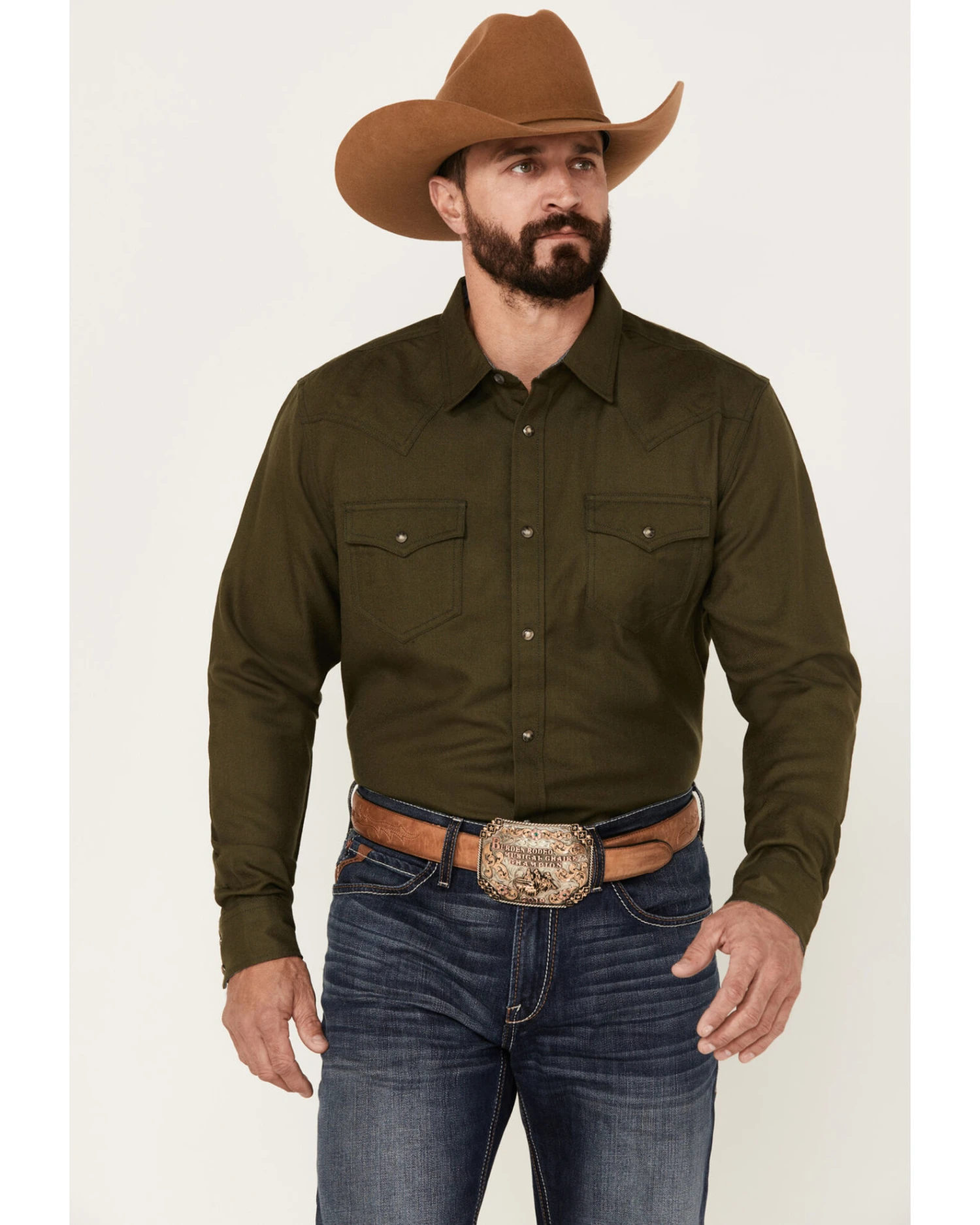 Cody James Men's Wooly Mammoth Solid Long Sleeve Snap Western Shirt 3 Cody James Men's Wooly Mammoth Solid Long Sleeve Snap Western Shirt