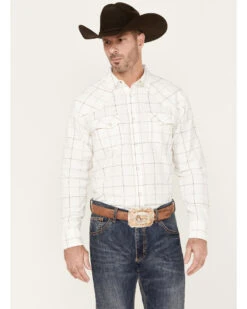 Blue Ranchwear Men's Twill Long Sleeve Pearl Snap Work Shirt 8 Blue Ranchwear Men's Twill Long Sleeve Pearl Snap Work Shirt -Western Cowboy Equipment Store 2000380505 103 P1