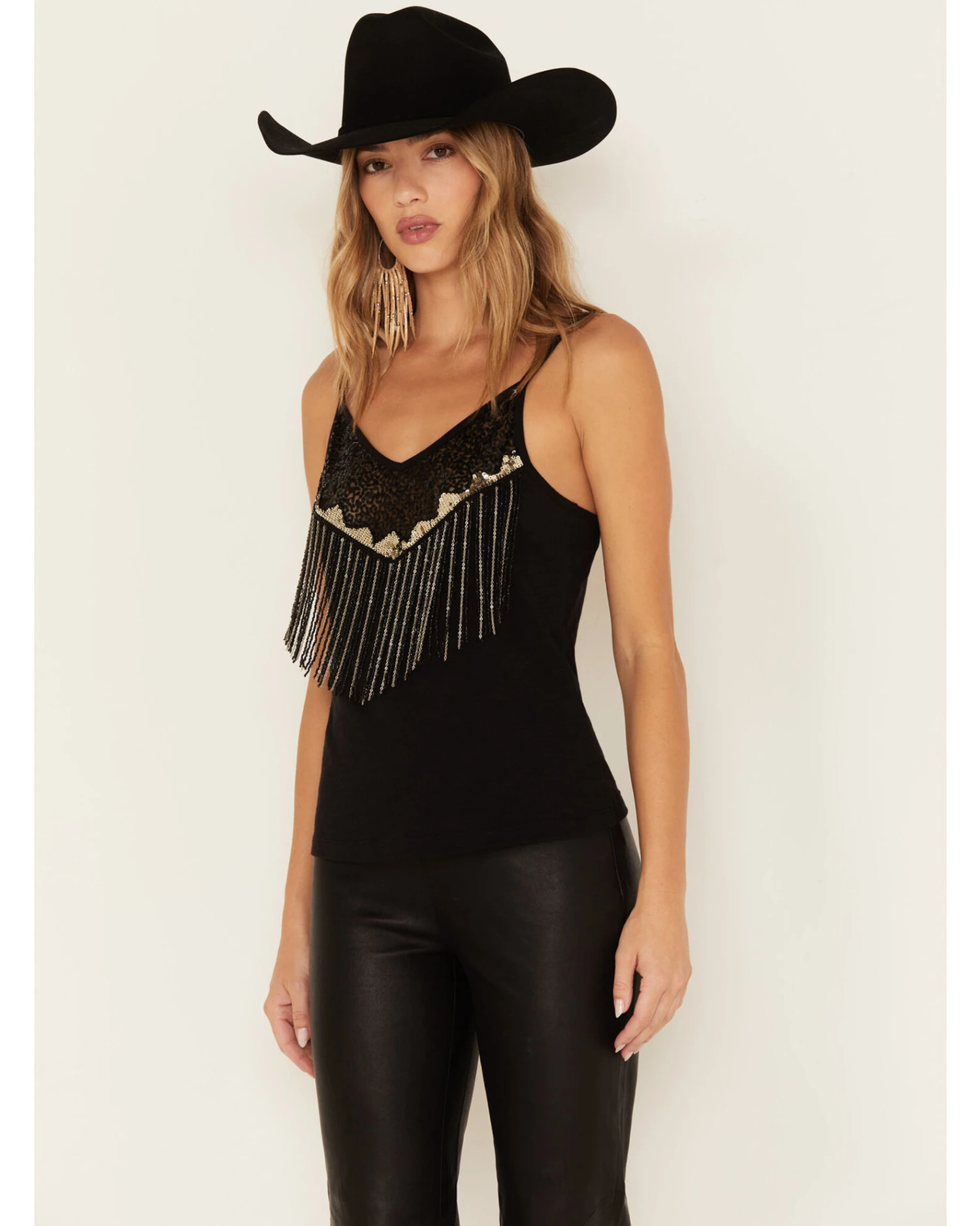 Idyllwind Women's Powell Sequin Fringe Cami 3 Idyllwind Women's Powell Sequin Fringe Cami