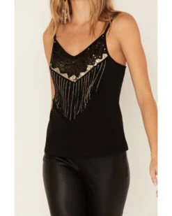 Idyllwind Women's Powell Sequin Fringe Cami 9 Idyllwind Women's Powell Sequin Fringe Cami -Western Cowboy Equipment Store 2000380701 001 P3