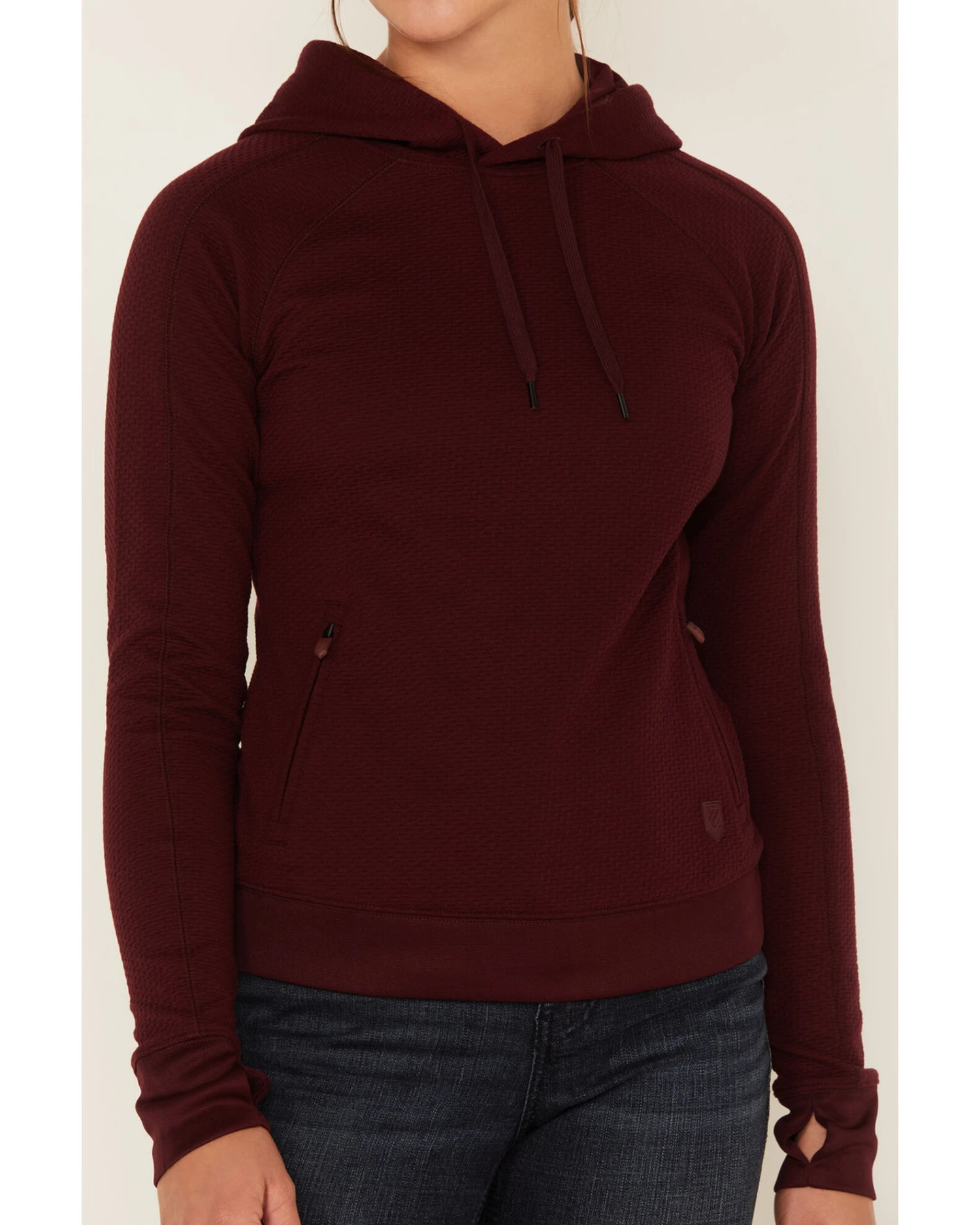RANK 45 Women's Technical Waffle Knit Hooded Top 6 RANK 45 Women's Technical Waffle Knit Hooded Top - Image 4