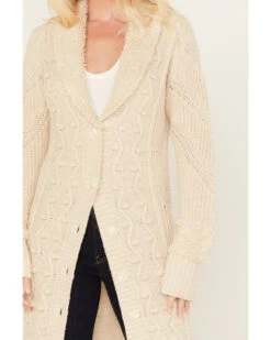 Cleo + Wolf Women's Boucle & Cable Knit Duster 9 Cleo + Wolf Women's Boucle & Cable Knit Duster -Western Cowboy Equipment Store 2000380784 103 P3