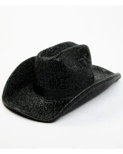 Wonderwest Women's Black Rhinestone Western Hat 7 Wonderwest Women's Black Rhinestone Western Hat -Western Cowboy Equipment Store 2000380891 001 P1
