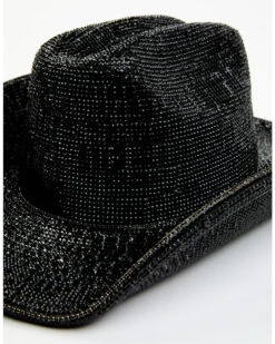Wonderwest Women's Black Rhinestone Western Hat 6 Wonderwest Women's Black Rhinestone Western Hat -Western Cowboy Equipment Store 2000380891 001 P2