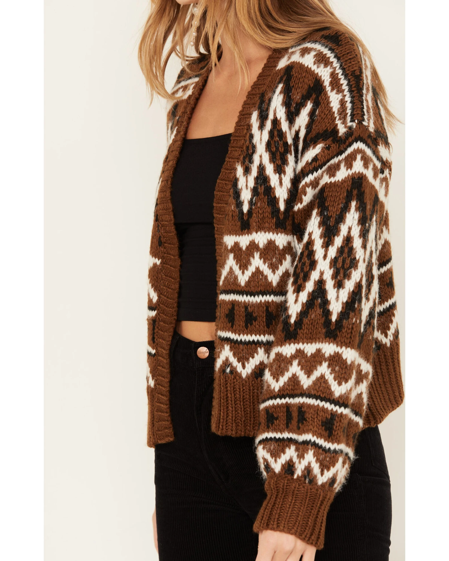 Rock & Roll Denim Women's Southwestern Knit Cardigan 4 Rock & Roll Denim Women's Southwestern Knit Cardigan - Image 2